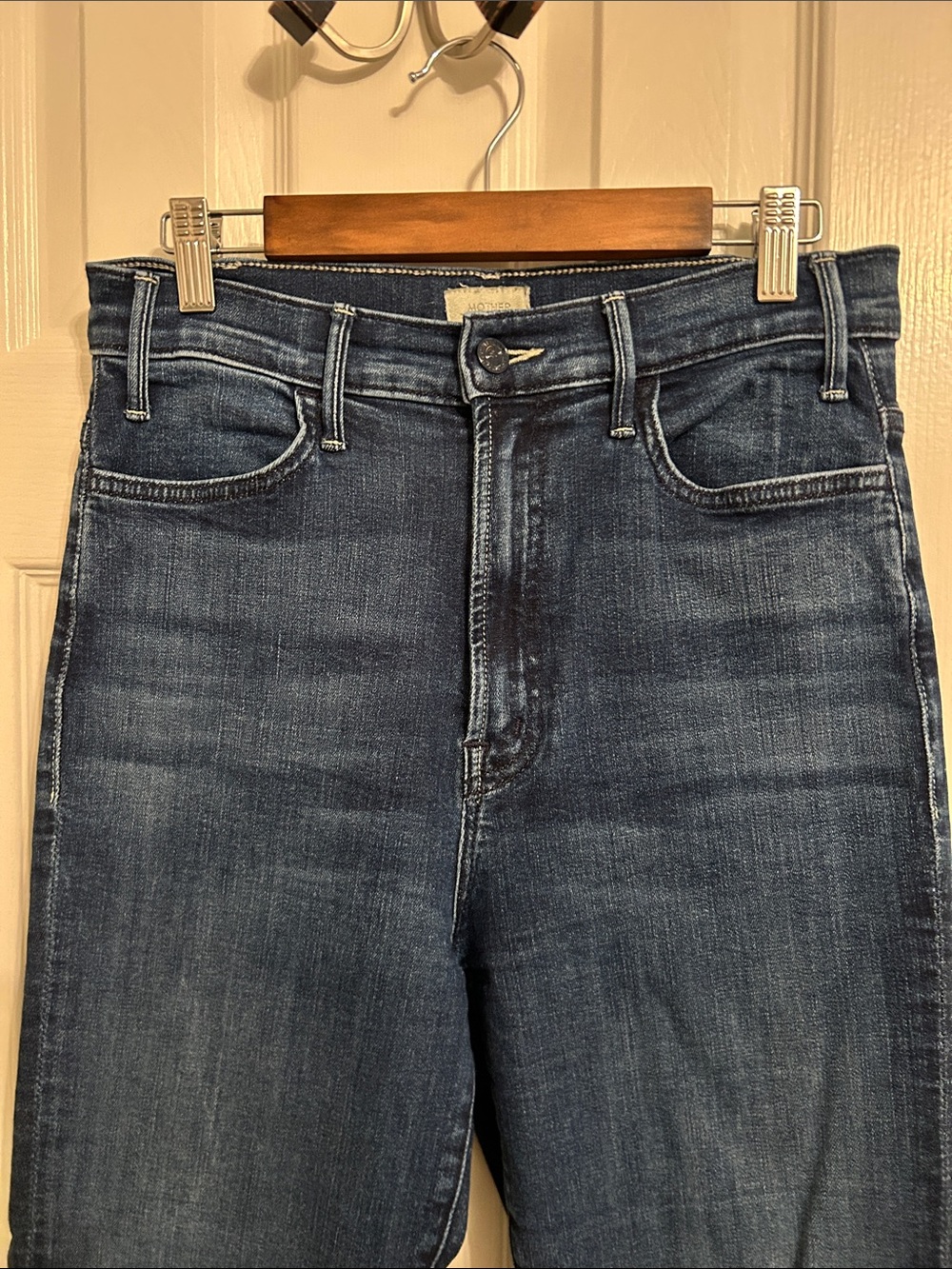 MOTHER The Hustler Ankle “Heirloom” Blue High-Rise Jeans - Picture 2 of 10